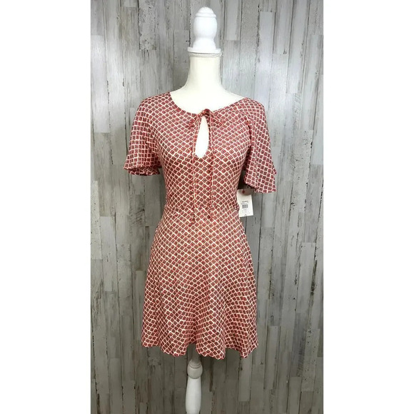 NWT Billabong Tomorrows End Mini Dress Women's XS Geometric Boho Summer Casual - Picture 3 of 8